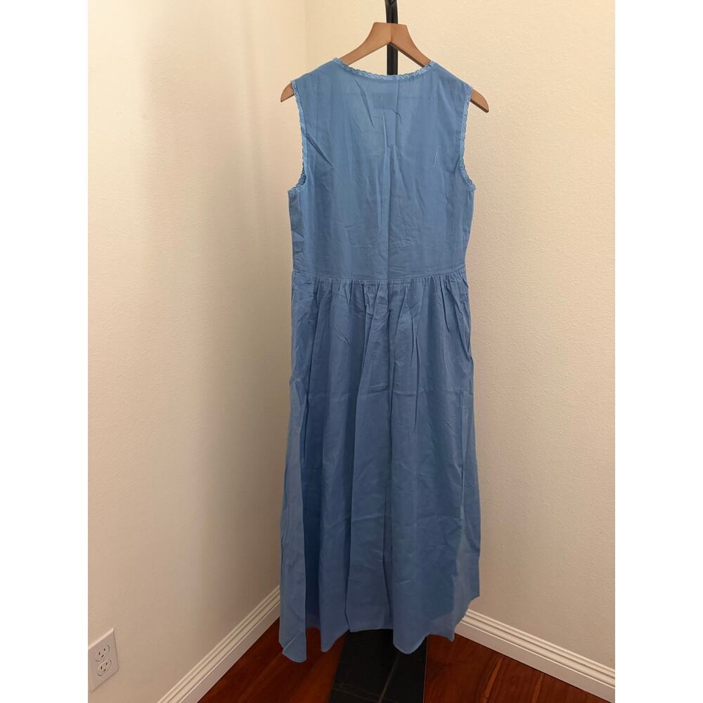 New Kourt blue Sonnet dress size M 100% cotton $172 - Picture 6 of 6